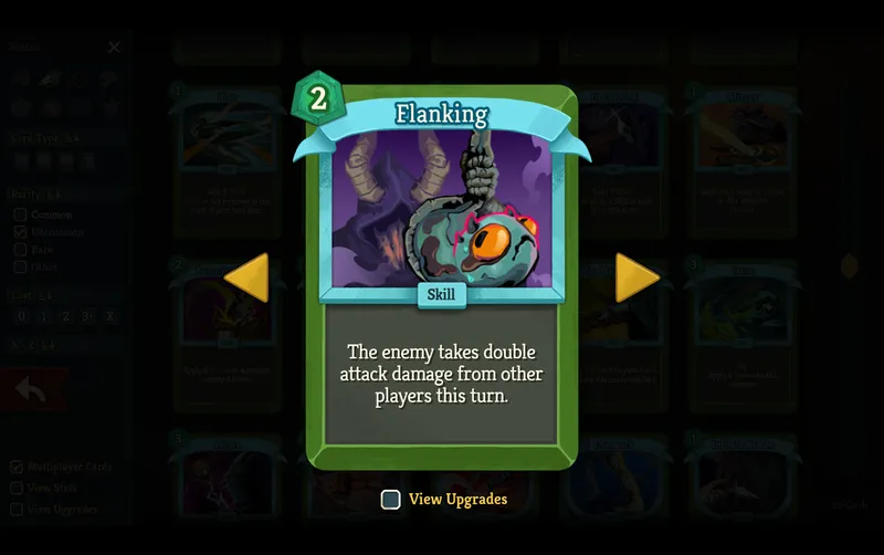 Flanking-kortet i Slay the Spire 2