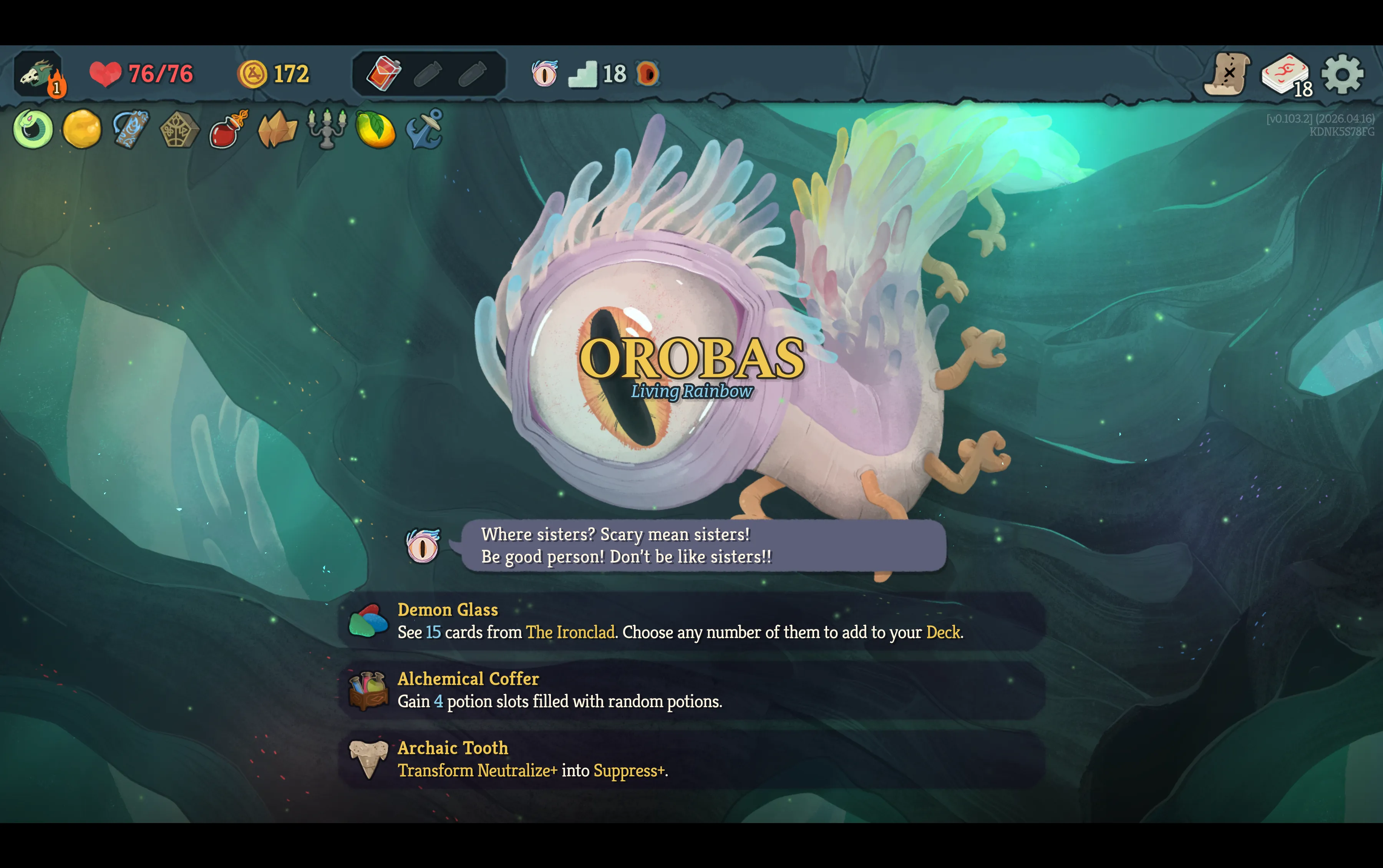 Start of act bonus i Slay the Spire 2
